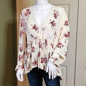 Rue21 Floral Peasant Blouse